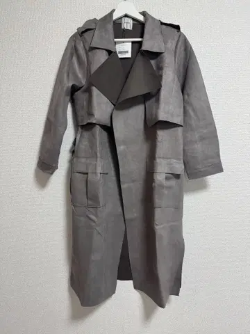 아메리 ameri 스웨이드 롱 코트