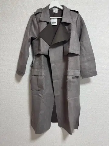 아메리 ameri 스웨이드 롱 코트