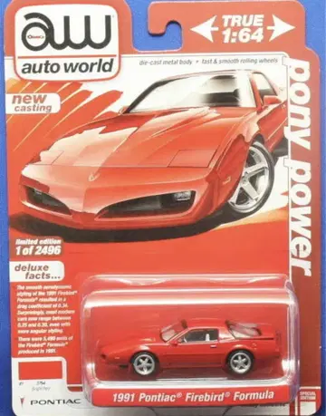 1/64 AUTO WORLD 1991 Firebird Formula