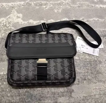[ 미사용 새상품 ] LACOSTE 더 블렌드 모노그램 플랩 메신저 백