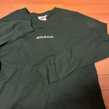 Dickies 다크 그린 로고 T셔츠 L 사이즈