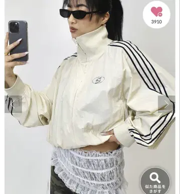 WHO'S WHO gallery S 로고 나일론 트랙 자켓