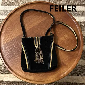 FEILER 페이 숄더백 블랙 태슬