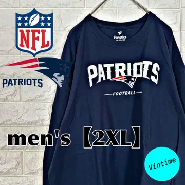 V841 [ NFL ] 프린트 롱 슬리브 [ 남성용 2XL ] 네이비