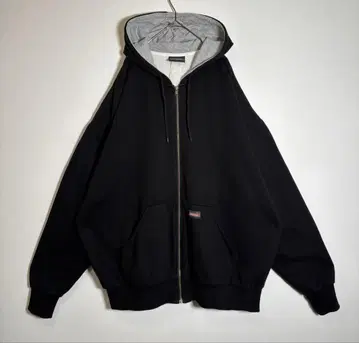 Dickies 자수 로고 안감 서멀 더블 페이스 집업 후드티