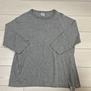 Champion T1011 그레이 7부 소매 L 사이즈