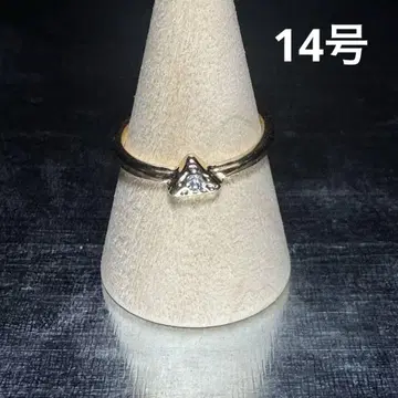 빈티지 패션 반지 골드 14호 솔리테어 반지 고급 액세서리