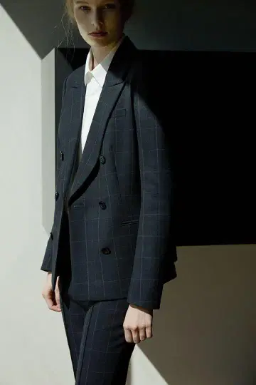 Theory luxe Lead Multi Ros 체크 자켓