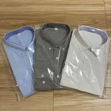 긴팔 와이셔츠 3색 세트 남성용 통기성 비즈니스 남녀 공용