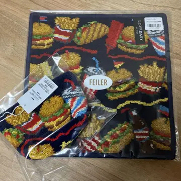 FEILER 햄버거 손수건 파우치 버거