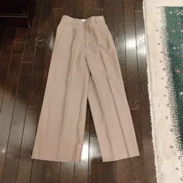 Spick & Span 베이지 와이드 팬츠