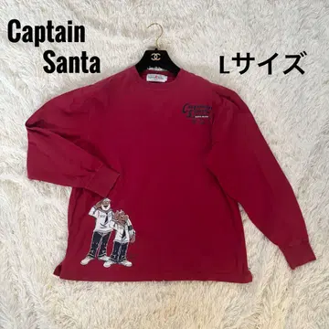 Captain Santa 캡틴 산타 빨간색 레드 긴팔 맨투맨 L