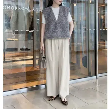 Ballsey 파우더리 스트레치 트윌 세미 와이드 팬츠