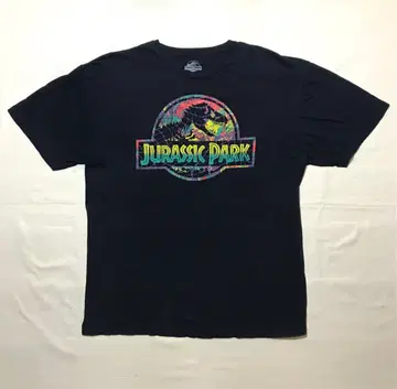 쥬라기 공원 컬러풀 로고 T셔츠 XL JURASSIC PARK