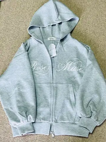 Rose Muse Logo 3d embroidery hoodie