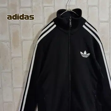 아디다스 트랙 자켓 저리 블랙 화이트 트레포일