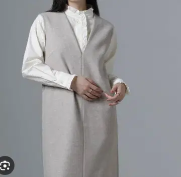NANOuniverse 저지 멜톤 V넥 I라인 원피스