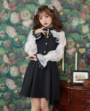 ROJITA 로지타 꽃무늬 시어 슬리브 플레어 원피스