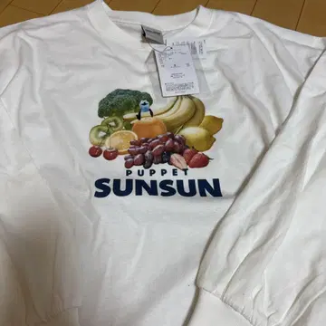 PUPPET SUNSUN 후르츠 프린트 긴팔 T셔츠 F
