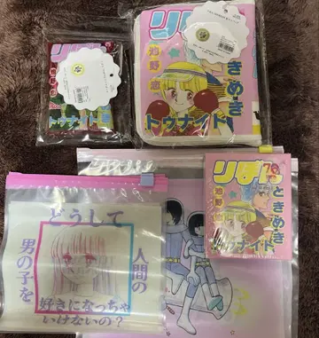 쓰리코인즈 두근두근 나이트 에코백 PVC 케이스 메모 세트 재고