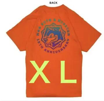 맨즈 T셔츠 오렌지 XL 사이즈 도쿄 타나카