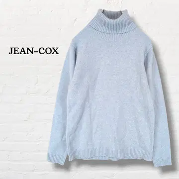 JEAN-COX 터틀넥 니트 모 100% 스웨터 [ M ] 라이트 블루