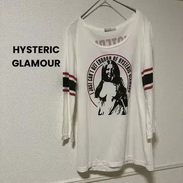 [ HYSTERIC GLAMOUR ] 티셔츠 긴팔 T 7부 소매 화이트