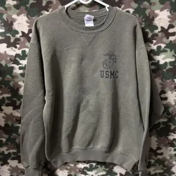 새상품급 미군 실물 USMC 맨투맨 사이즈 M 무료배송