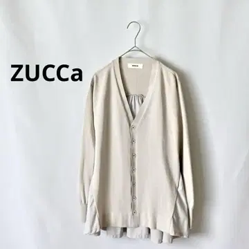 ZUCCa 주카 이소재 도킹 절개 디자인 가디건