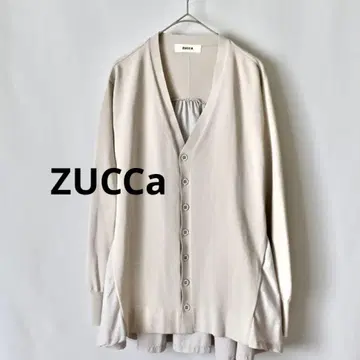ZUCCa 주카 이소재 도킹 절개 디자인 가디건