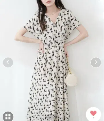 natural couture 노카라 카슈쿨 원피스 꽃무늬 완판템