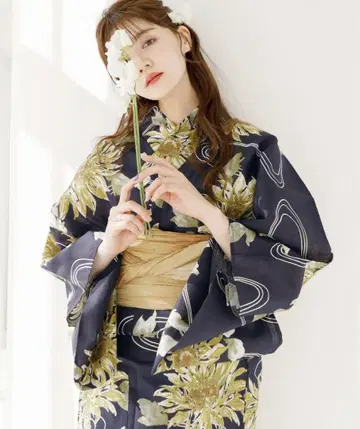 [ 완판템 ] Dita 여름색 해바라기 조사 유카타