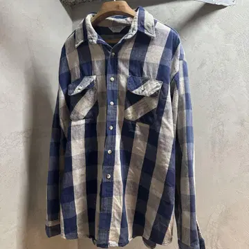 FIVE BROTHER 플란넬 셔츠 2XL 좋은 배색 70s 80s
