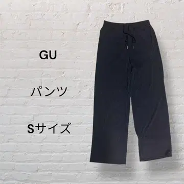 [ 새상품급 ] GU 팬츠 S 사이즈 블랙 허리밴딩 홈웨어