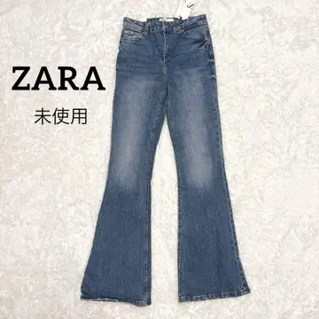 [새상품] ZARA 자라 하이웨스트 스키니 플레어 데님 팬츠 블루
