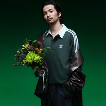 츠네타 다이키 착용 아디다스 아디컬러 럭비 피케 셔츠 XL 트레포일