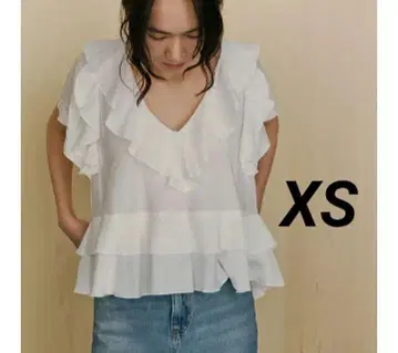 ZARA 프릴 블라우스 XS 완판템