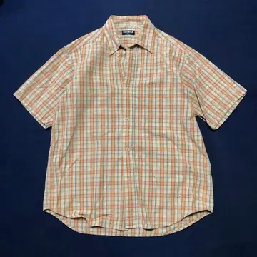 올드 UNIQLO 반팔 체크 셔츠 M 사이즈 y2k