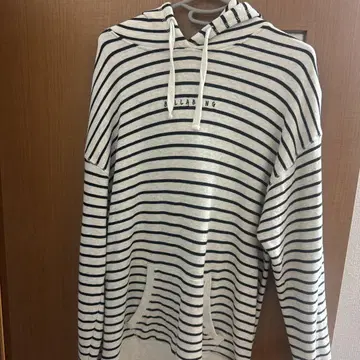 BILLABONG 스트라이프 후드 부착 후드티 L