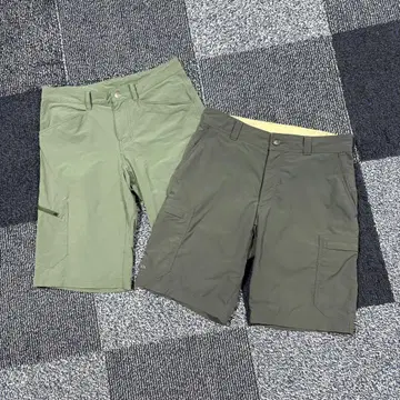 Patagonia 숏팬츠 2세트 카키 그레이