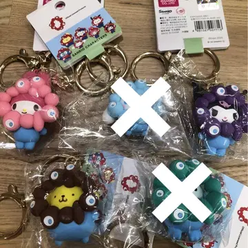 산리오 x 미야쿠미야쿠 변신 입체 마스코트 컬러 키링
