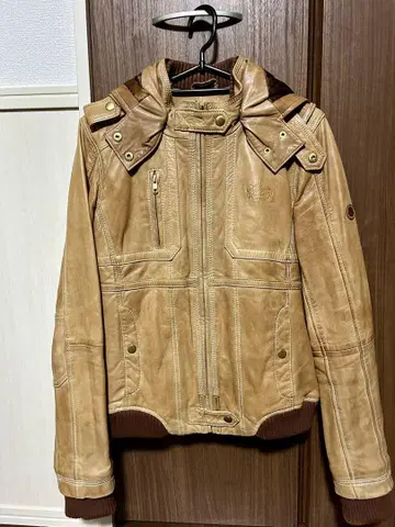 새상품급 HILFIGER DENIM 양가죽 자켓 힐피거 데님