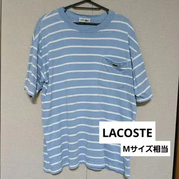 LACOSTE 보더 블루 티셔츠