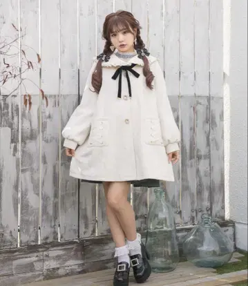 ROJITA 세일러 카라 코트