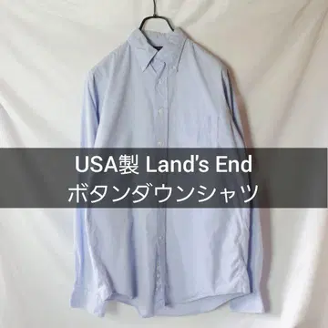 USA제 Land's End 버튼 다운 셔츠 15 M 사이즈