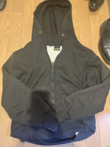CAMBER 블랙 풀 집업 후드티