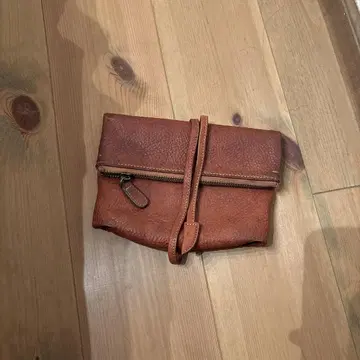 츠치야 가방 가죽 클러치백