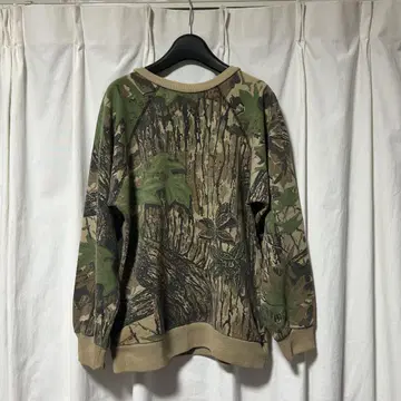 90s usa제 real tree camo sweat vintage