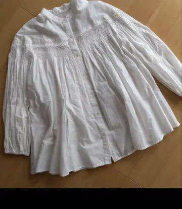 저널 스탠다드 론 핀턱 블라우스