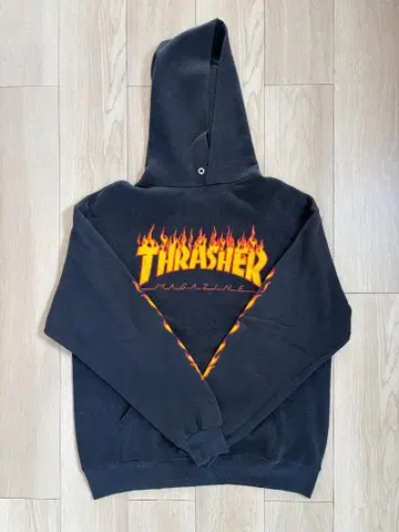 THRASHER 후디 JERZEES 빈티지 블랙